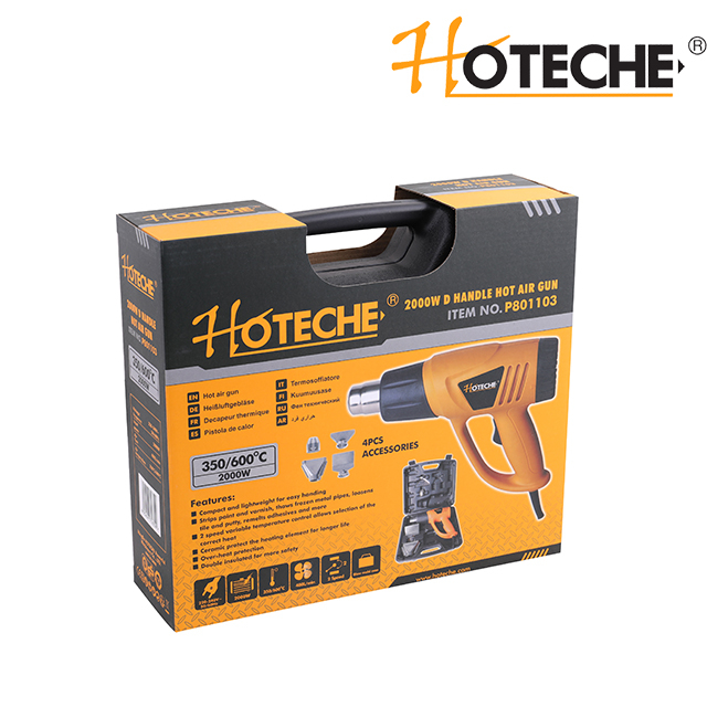 Pistola de aire caliente con mango en D de 2000 W