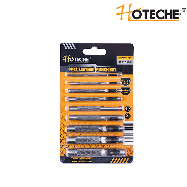 JUEGO DE PUNZONES HUECOS 9PCS