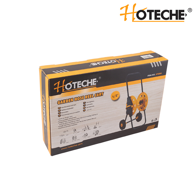 Carro de carrete de manguera de jardín con rueda