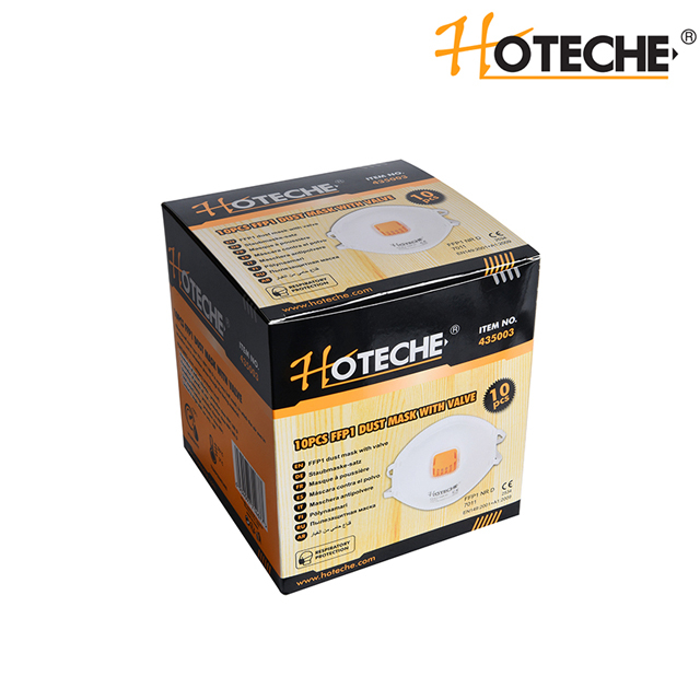 10 piezas de máscara de polvo FFP1 con válvula