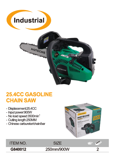 SIERRA DE CADENA DE GASOLINA DE 25.4CC -2