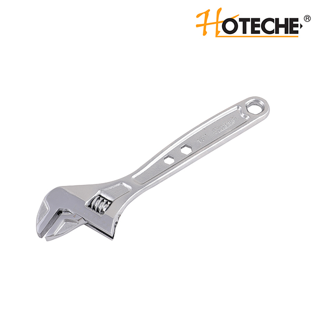 Llave ajustable niquelada
