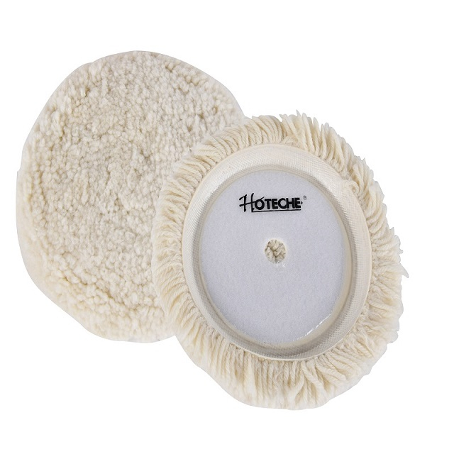 Rueda de pulido de lana de 7 "/ 180 mm con velcro