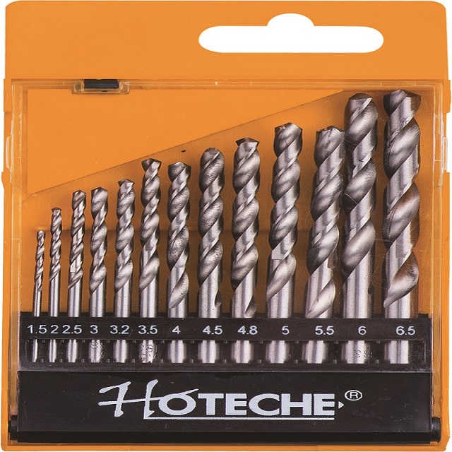 Juego de brocas helicoidales 13PCS HSS (Sae)