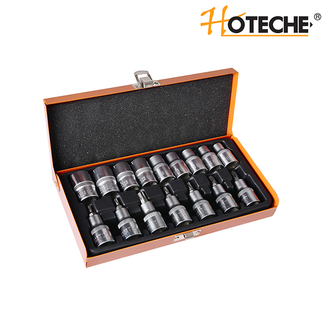 Juego de llaves de vaso 16pcs 1/2 "