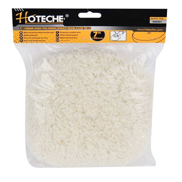 Rueda de pulido de lana de 7 "(tamaño doble) M14