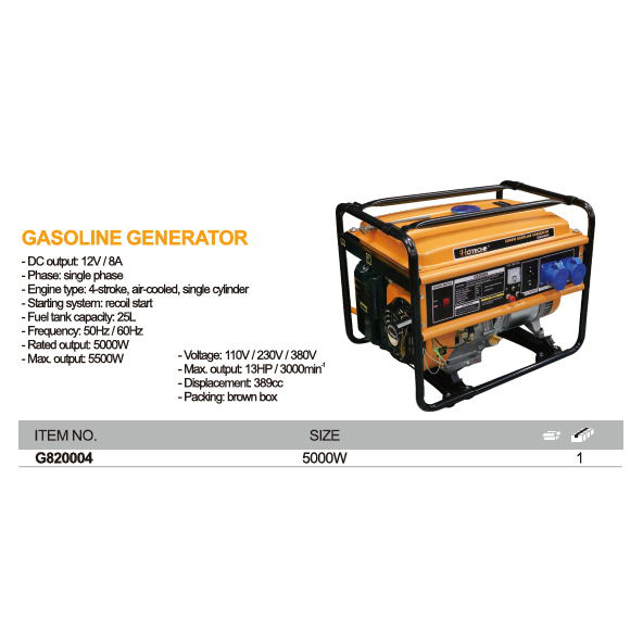 GENERADOR DE GASOLINA