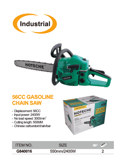 CADENA DE GASOLINA 56CC SAW-2