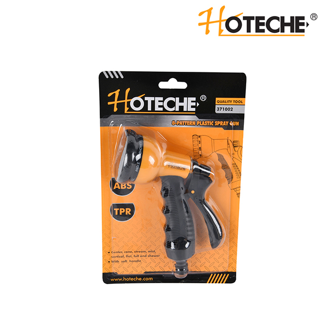 Pistola pulverizadora de plástico de 8 patrones