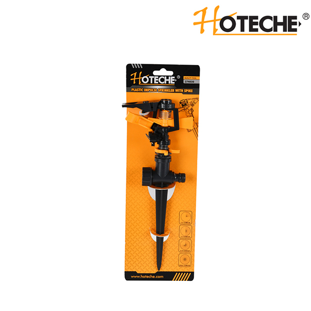 Aspersor de impulso de plástico con espiga