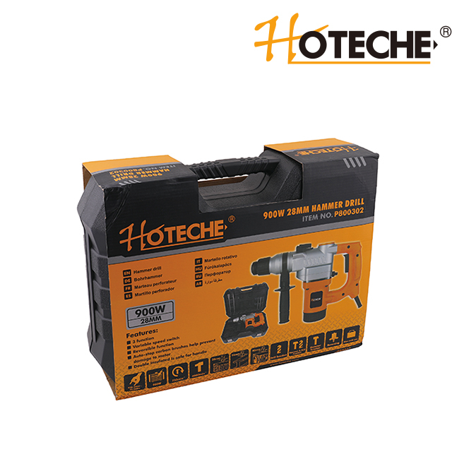 Martillo perforador de 28 mm y 900 W