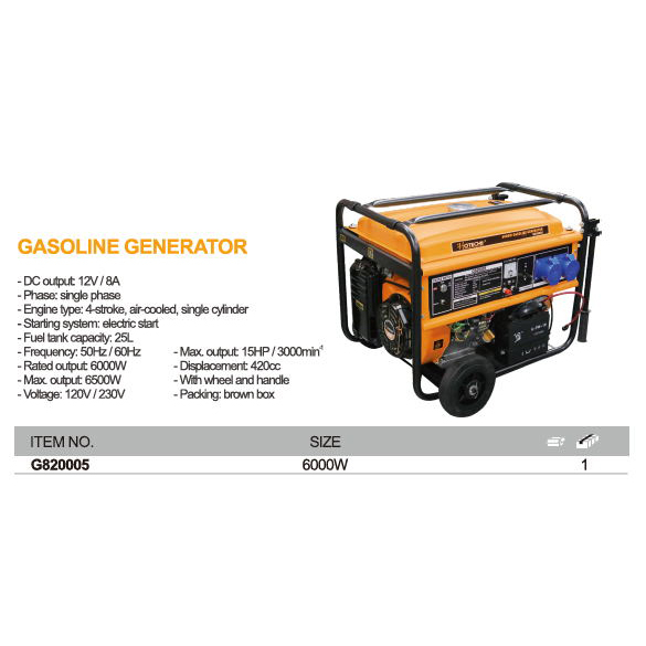 GENERADOR DE GASOLINA