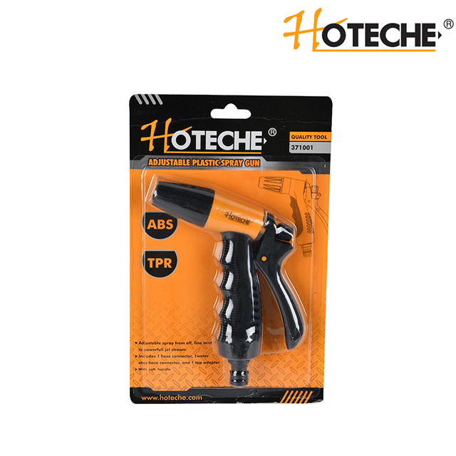 Pistola de pulverización de plástico ajustable con mango suave